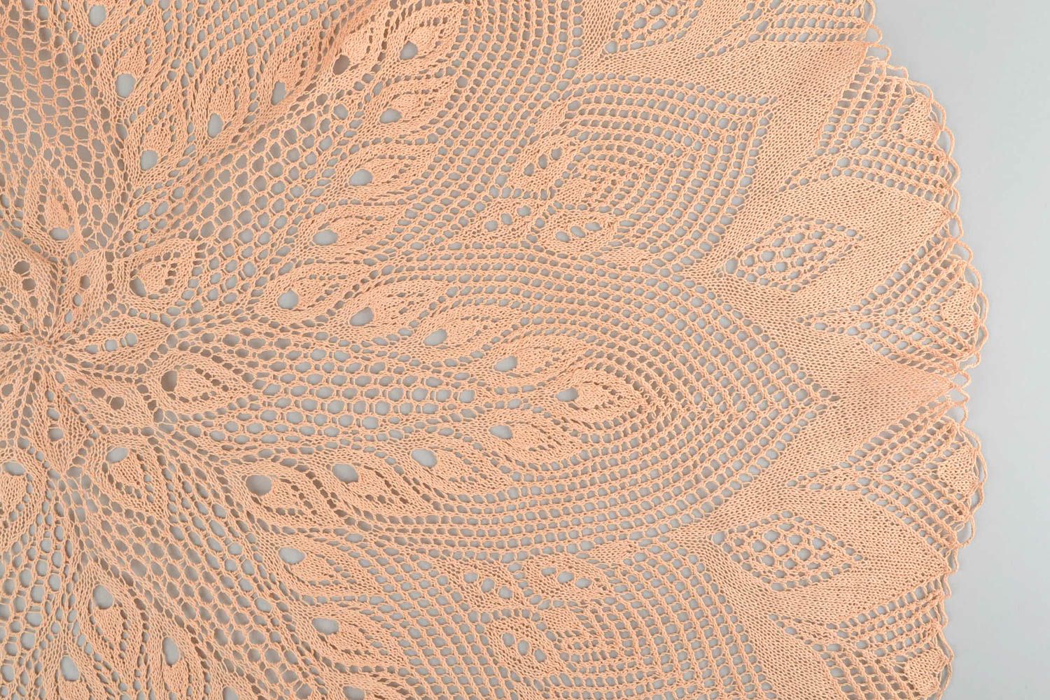 Mantel tejido de algodón artesanal elemento decorativo para casa regalo original foto 4