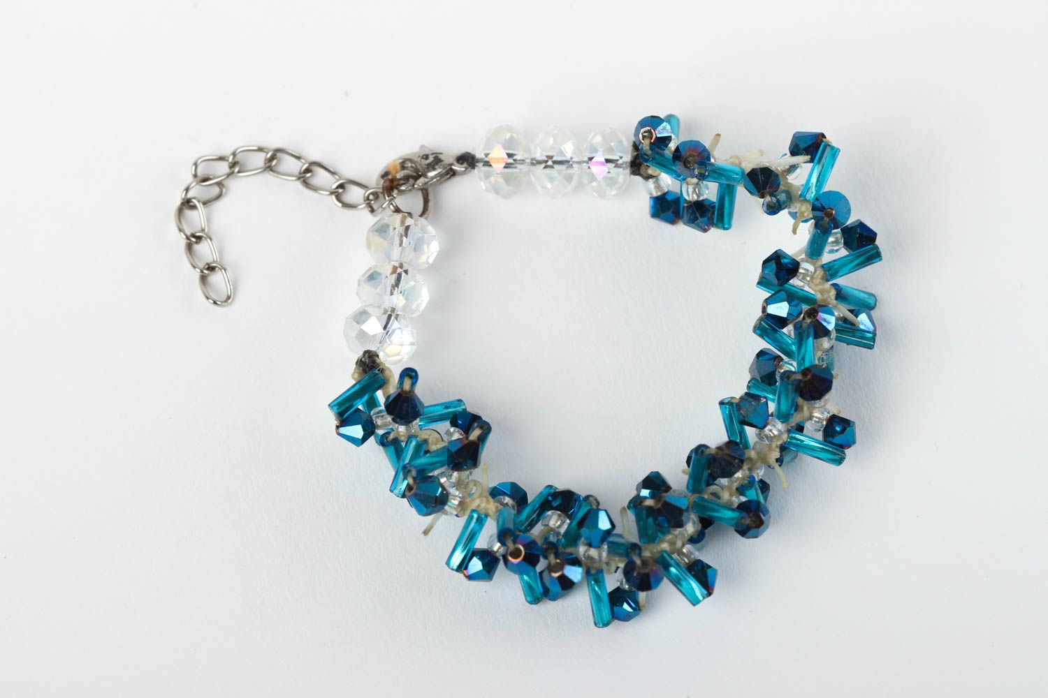 Bracelet perles rocailles cristal Bijou fait main Accessoire mode Cadeau femme photo 2