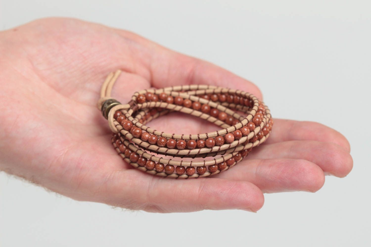 Handmade bracelet unusual accessory designer jewelry beads bracelet gift ideas photo 5