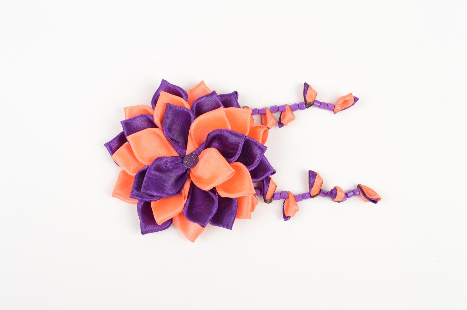Handmade hair clip flower hair accessories for girls designer accessories photo 3