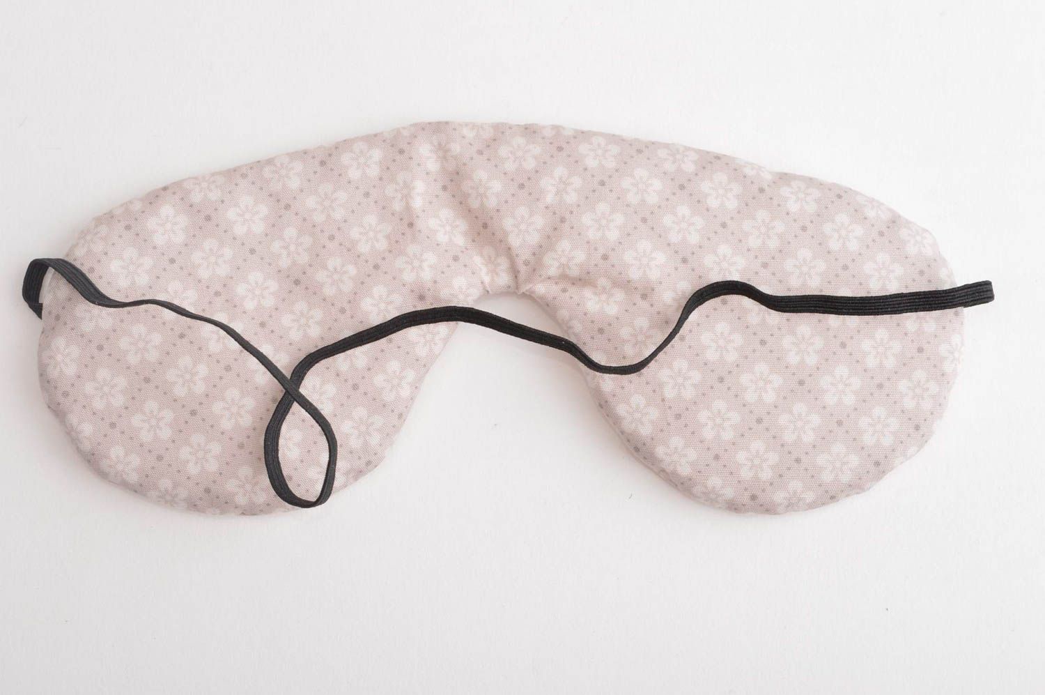 Antifáz artesanal de algodón natural máscara para dormir accesorio de moda foto 3