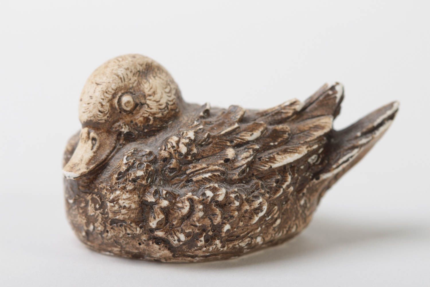 Figura en miniatura pato hecha a mano elemento decorativo souvenir original foto 2