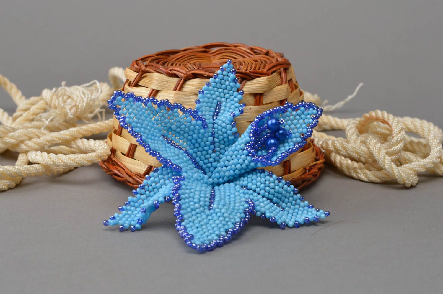 Handmade fashion accessory beaded flower jewelry making ideas best gifts photo 1