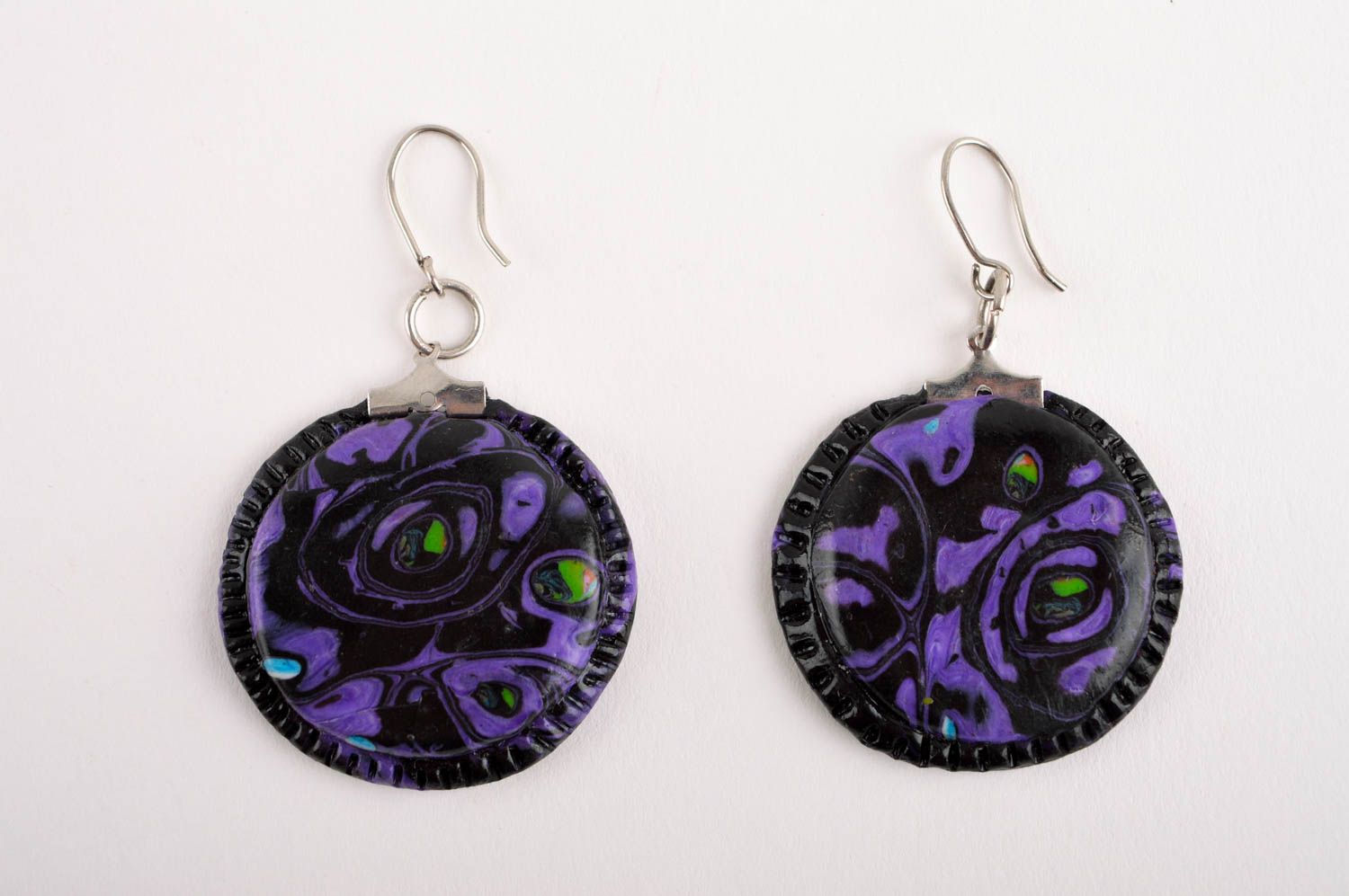 Beautiful handmade plastic jewelry polymer clay ideas earrings and necklace photo 5