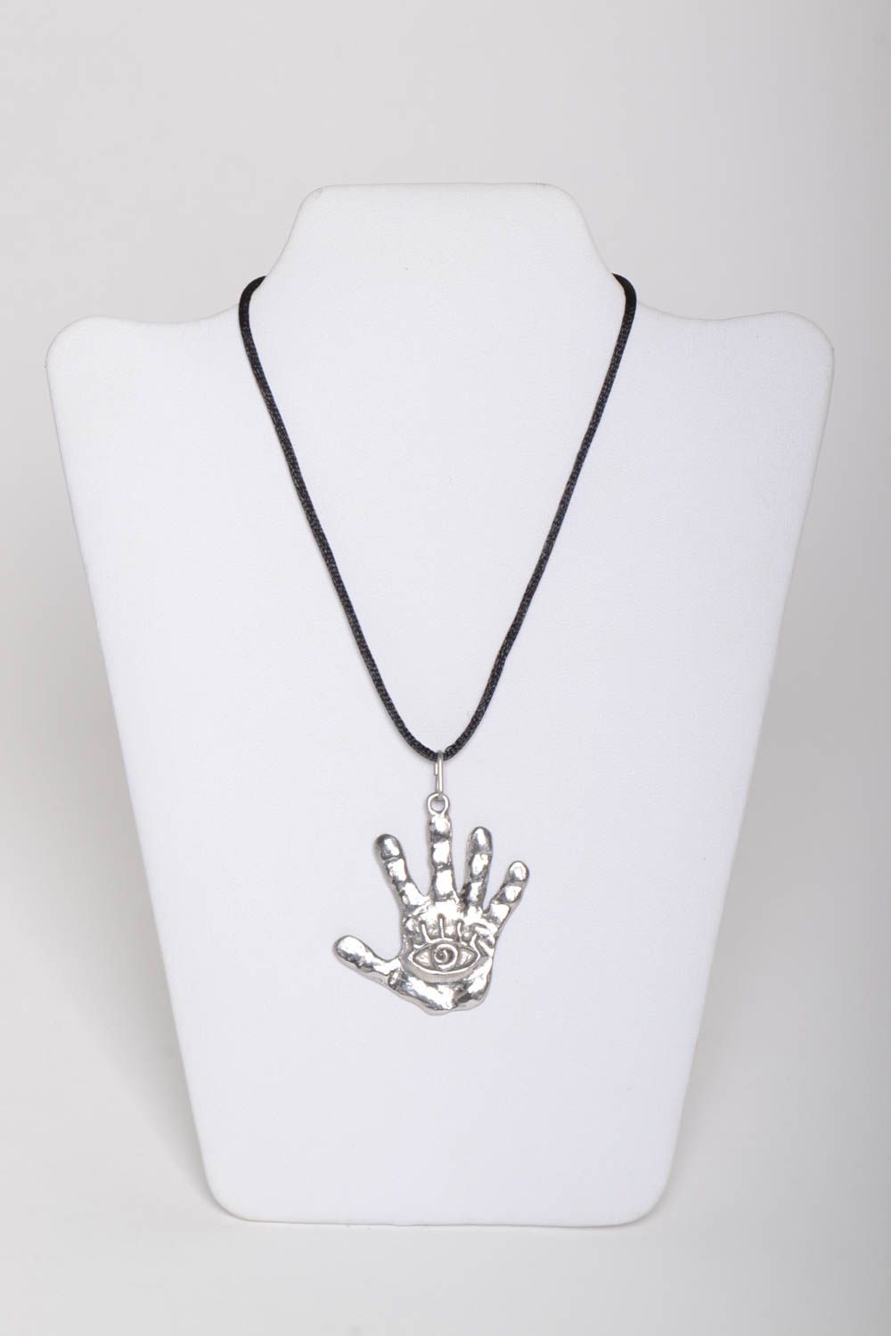 Unusual handmade metal pendant design cool jewelry designer accessories photo 2