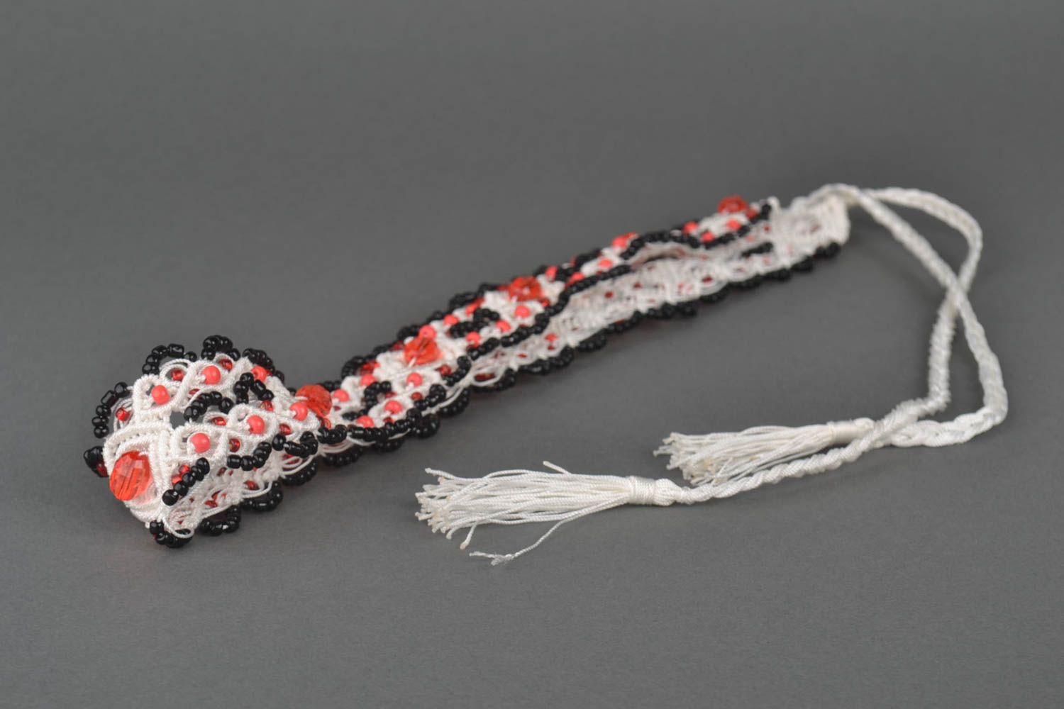 Stylish handmade macrame belt woven textile belt accessories for girls photo 2