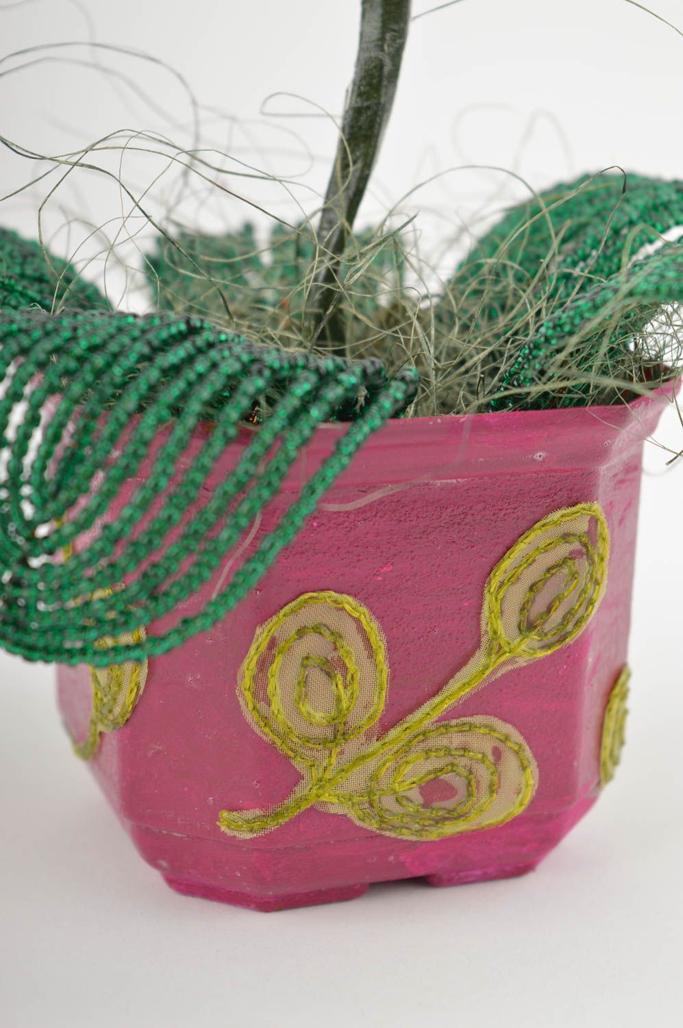 Flor artificial artesanal elemento decorativo para hogar regalo original foto 4