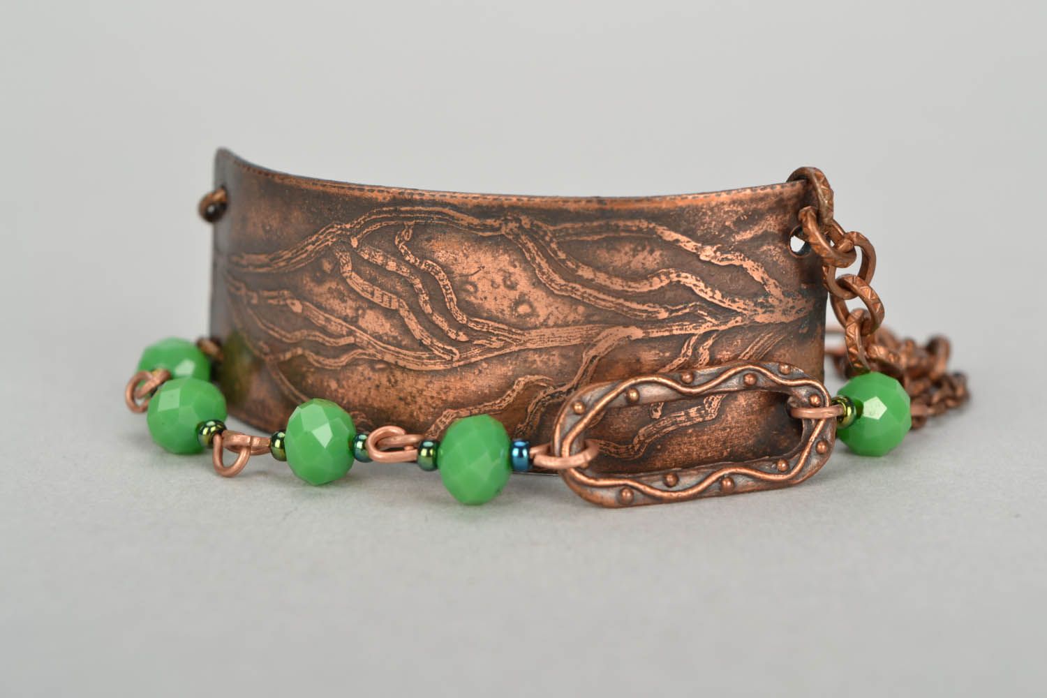 Handmade copper bracelet photo 4