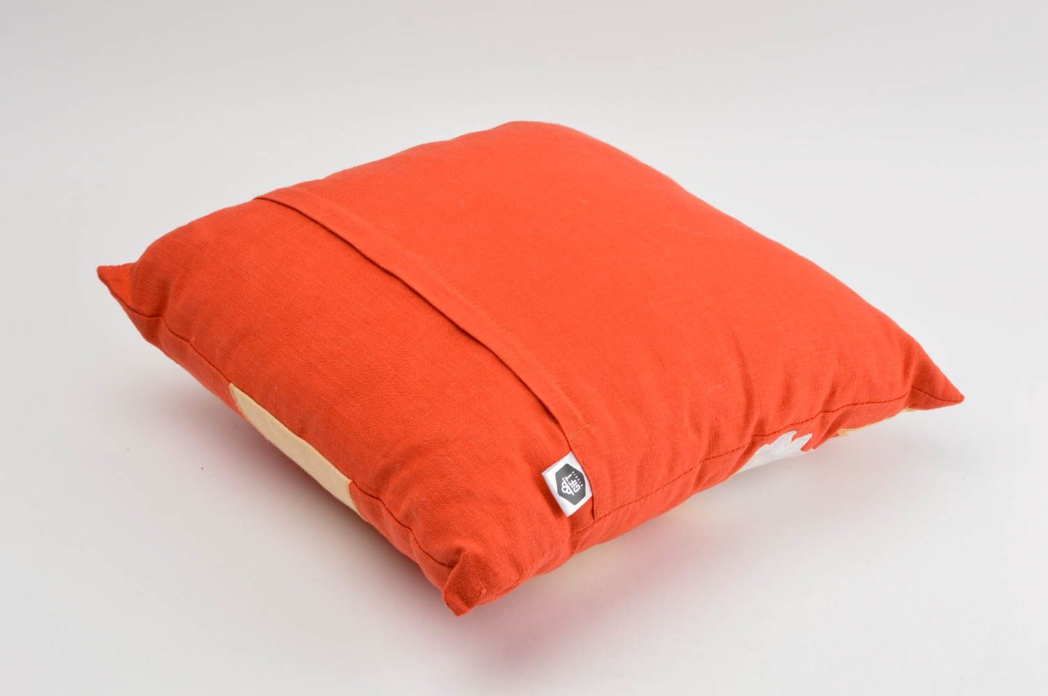 Диванная подушка ручной работы декоративная подушка лисичка подушка на диван фото 4