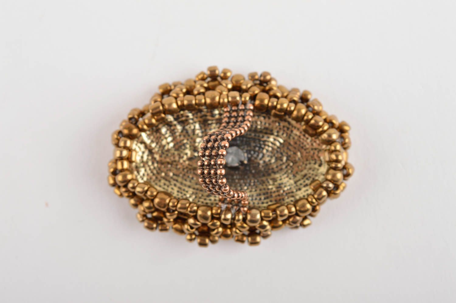 Anello da donna fatto a mano anello di perline bello accessori originali
 foto 3