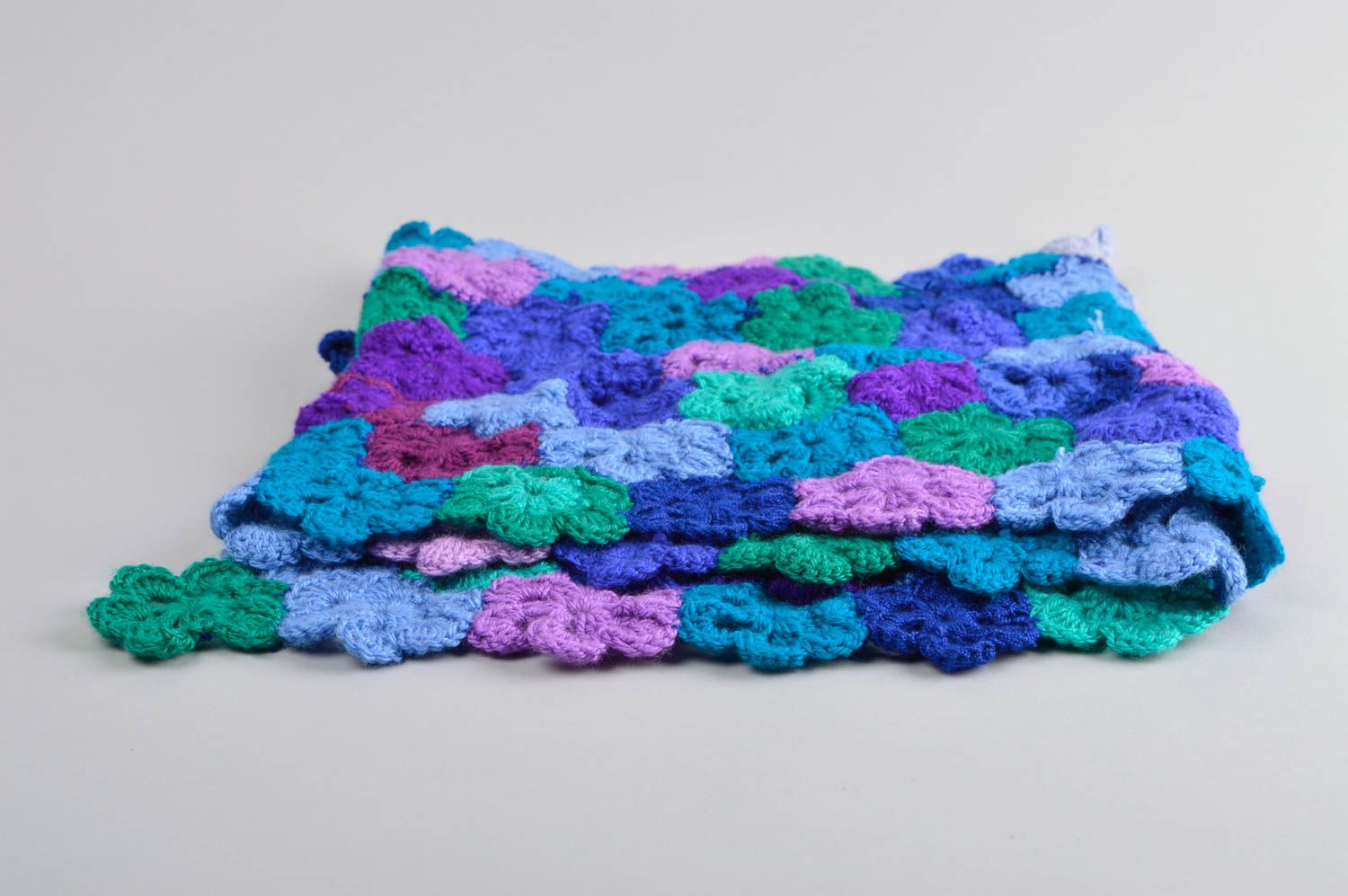 Bufanda artesanal tejida a mano chale moderno regalo original para mujer foto 5