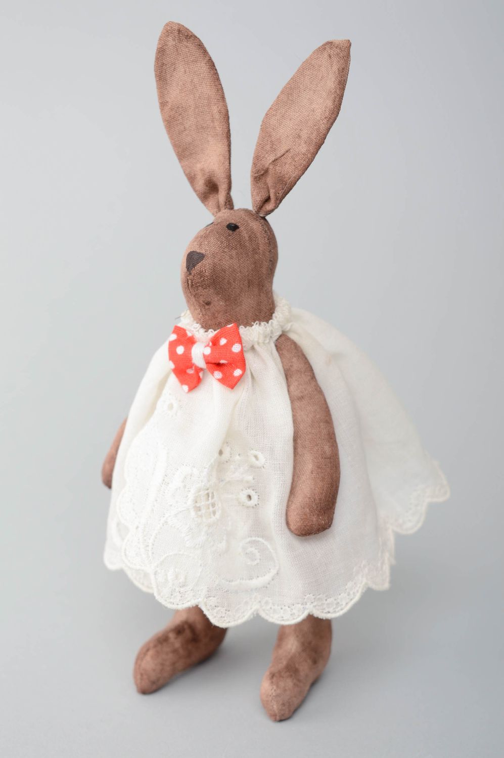 Designer soft toy Rabbit in Dress photo 1