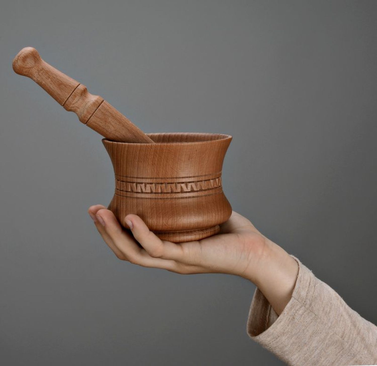 Mortar with pestle photo 2
