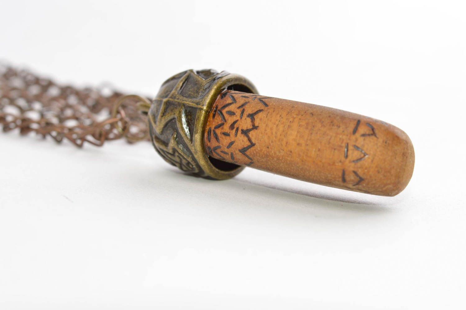 Handmade pendant wooden jewelry mahogany pendant fashion necklace womens jewelry photo 3