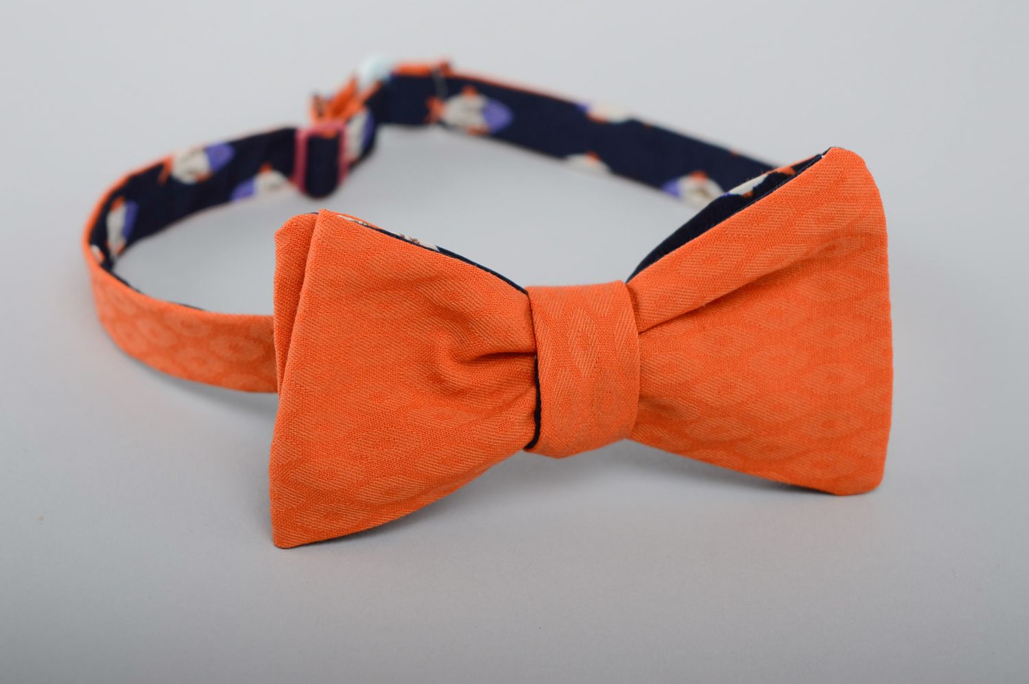 Two-sided fabric bow tie Fish photo 3