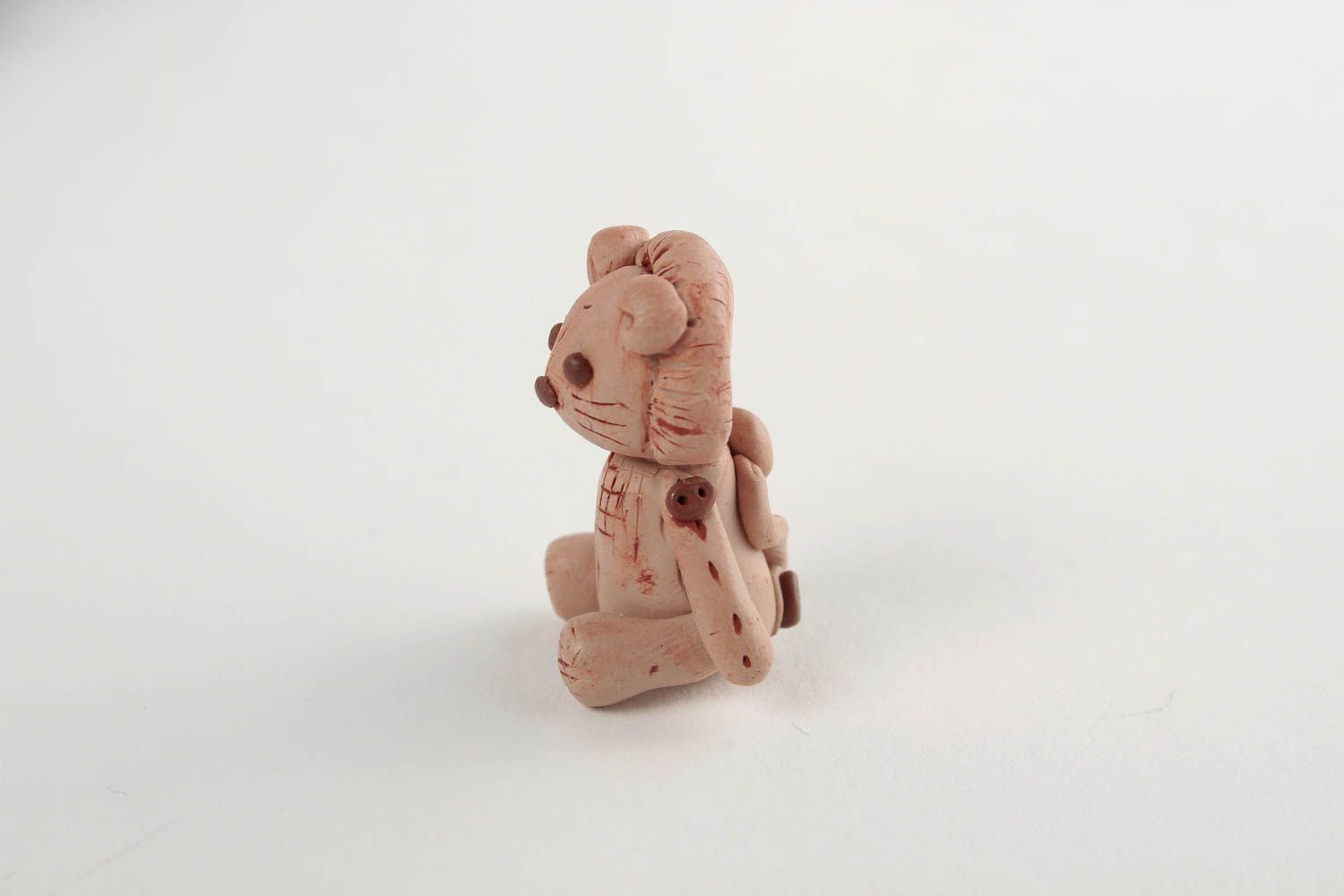 Mini Figurine lion faite main en pâte polymère mignonne originale Déco maison photo 4