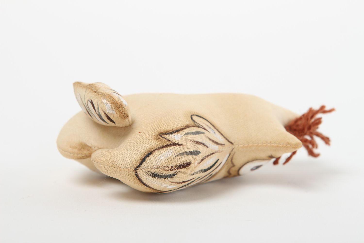 Jouet hibou fait main Peluche décorative Cadeau original coton écologique design photo 4