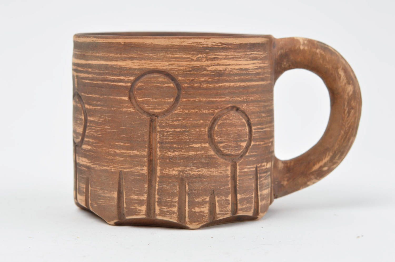 Handmade ceramic mug clay cup kitchen pottery eco friendly kitchen tableware photo 2