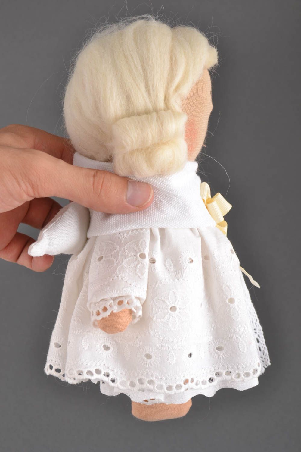 Beautiful handmade fabric soft toy rag doll angel stuffed toy best toys for kids photo 4