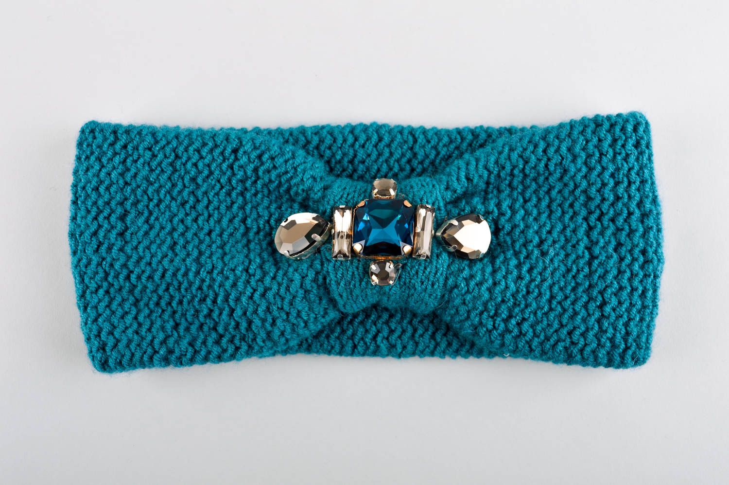 Bandeau tricoté fait main Accessoire femme Idée cadeau femme design unique photo 5