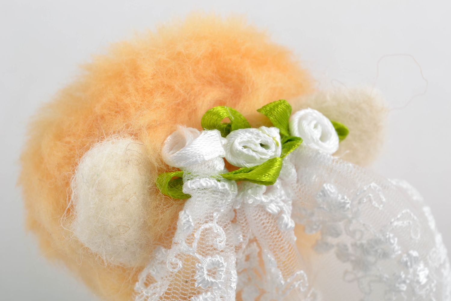 Handmade soft toy Kitty Bride photo 5