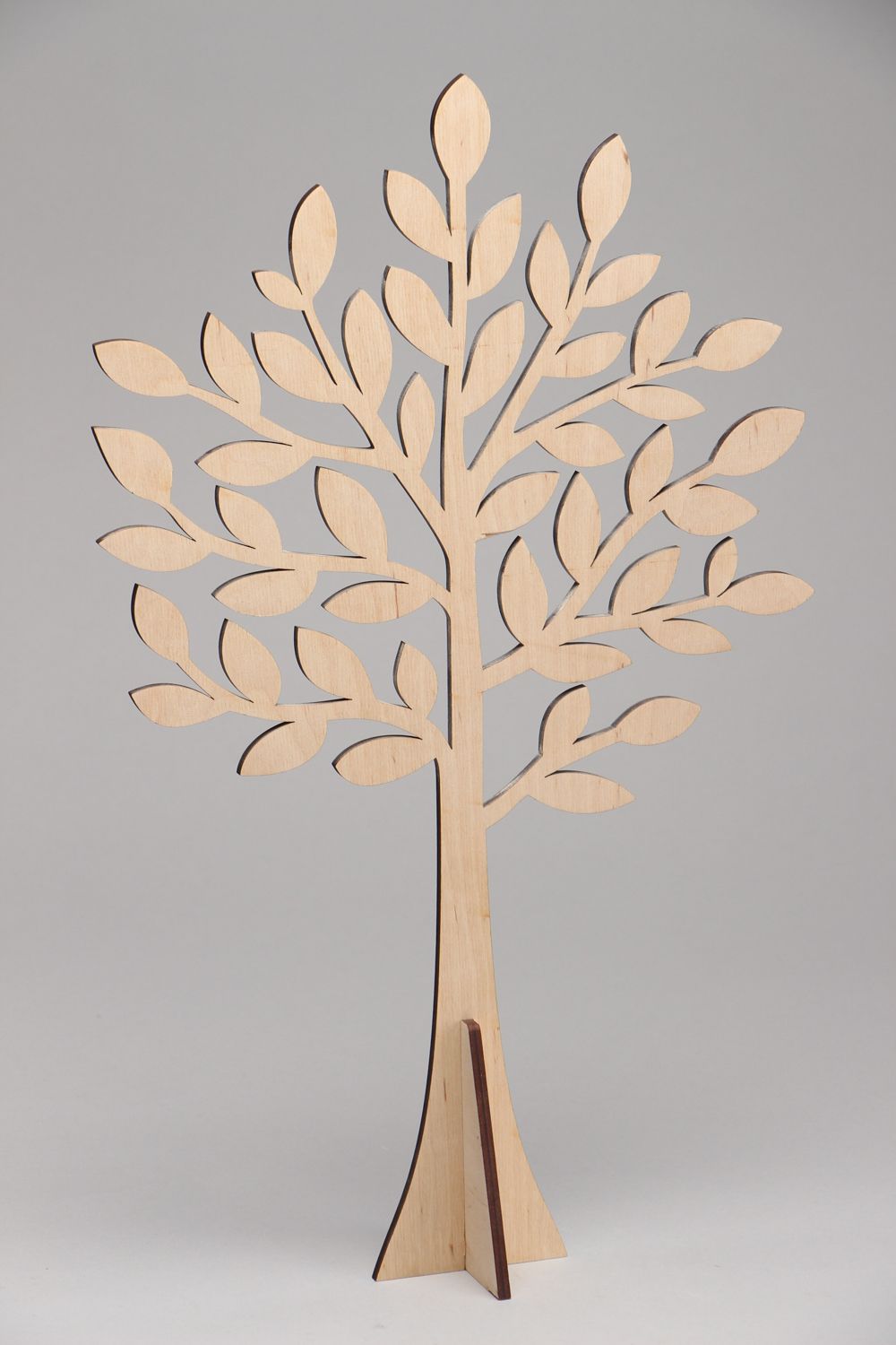 Semilavorato fatto a mano materiale da dipingere a forma di albero bello foto 1