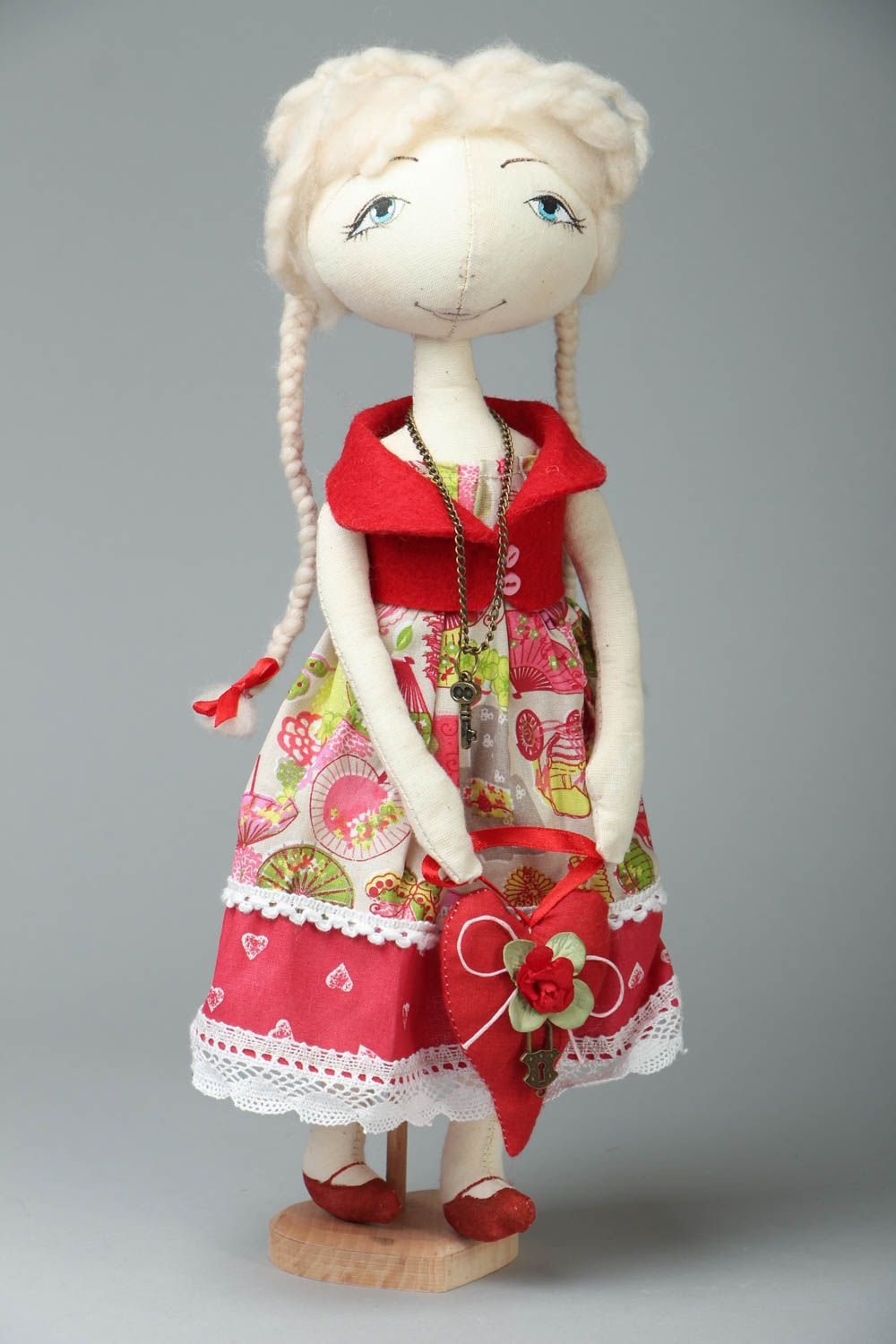 Soft toy Doll with Heart photo 1