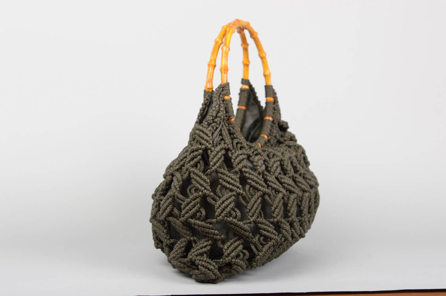 Ladies purse handmade bag designer accessories macrame bag women purse photo 2