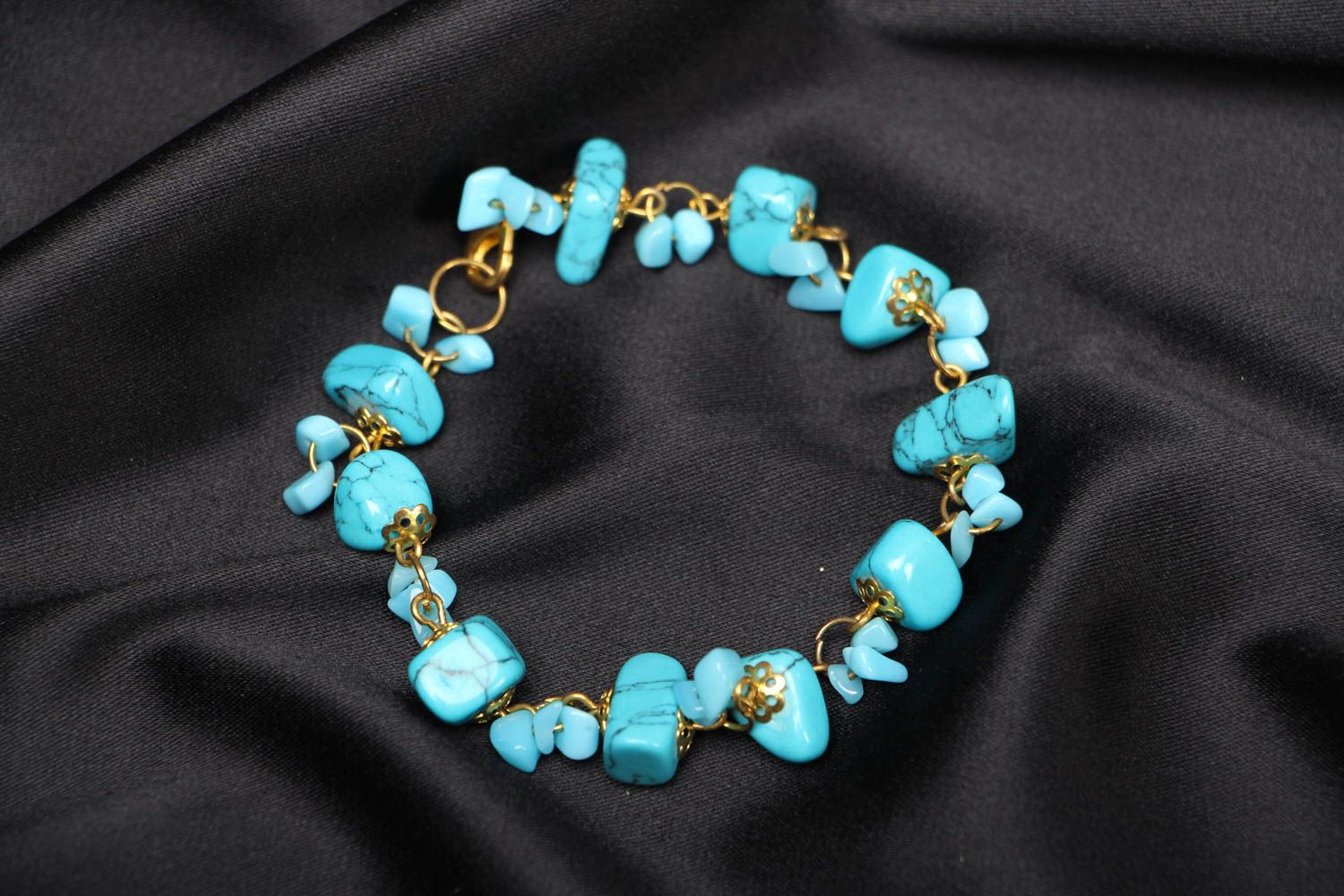 Beautiful women's turquoise bracelet photo 1
