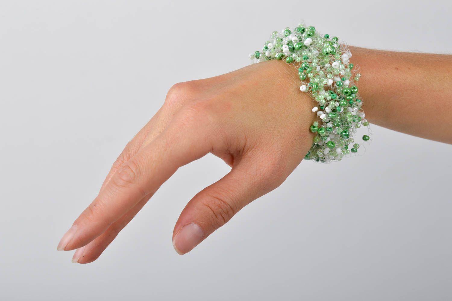 Frauen Armband handgemacht Armband Glasperlen originell Mode Schmuck schick foto 2