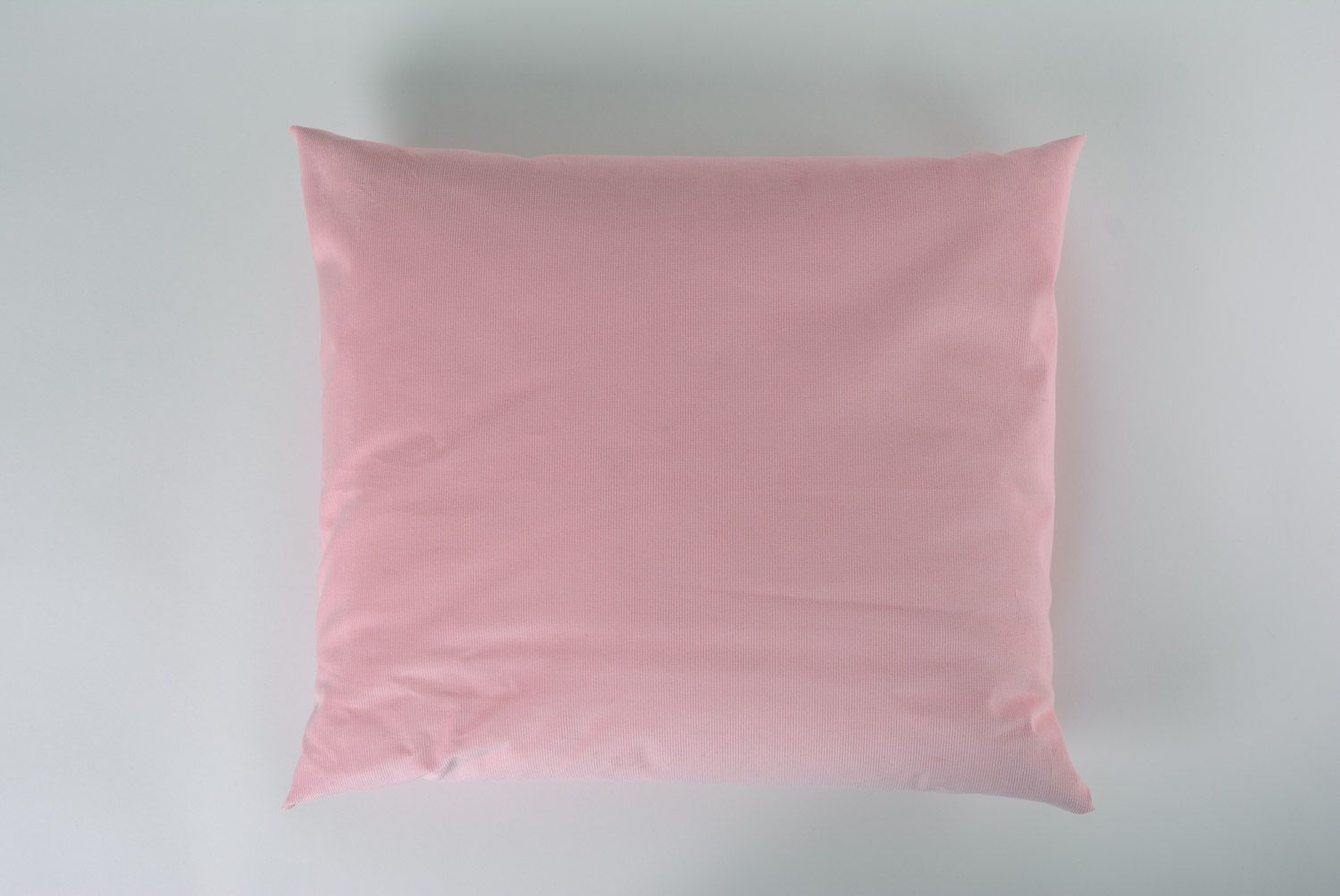 Pink handmade tray cushion made of velvet and acrylic fabric interior decor photo 5