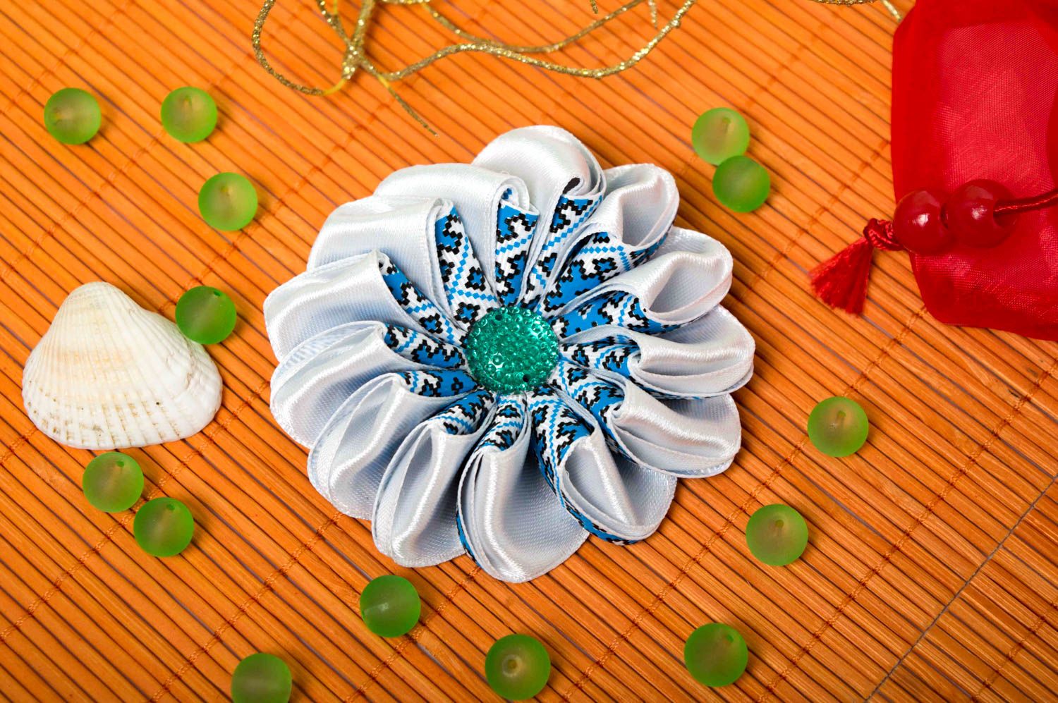 Beautiful handmade hair clip childrens hair ornaments handmade gift ideas photo 1