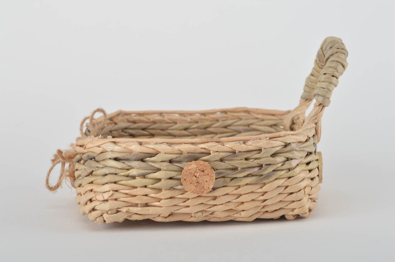 Unusual handmade paper basket decorative woven basket bedroom designs gift ideas photo 2