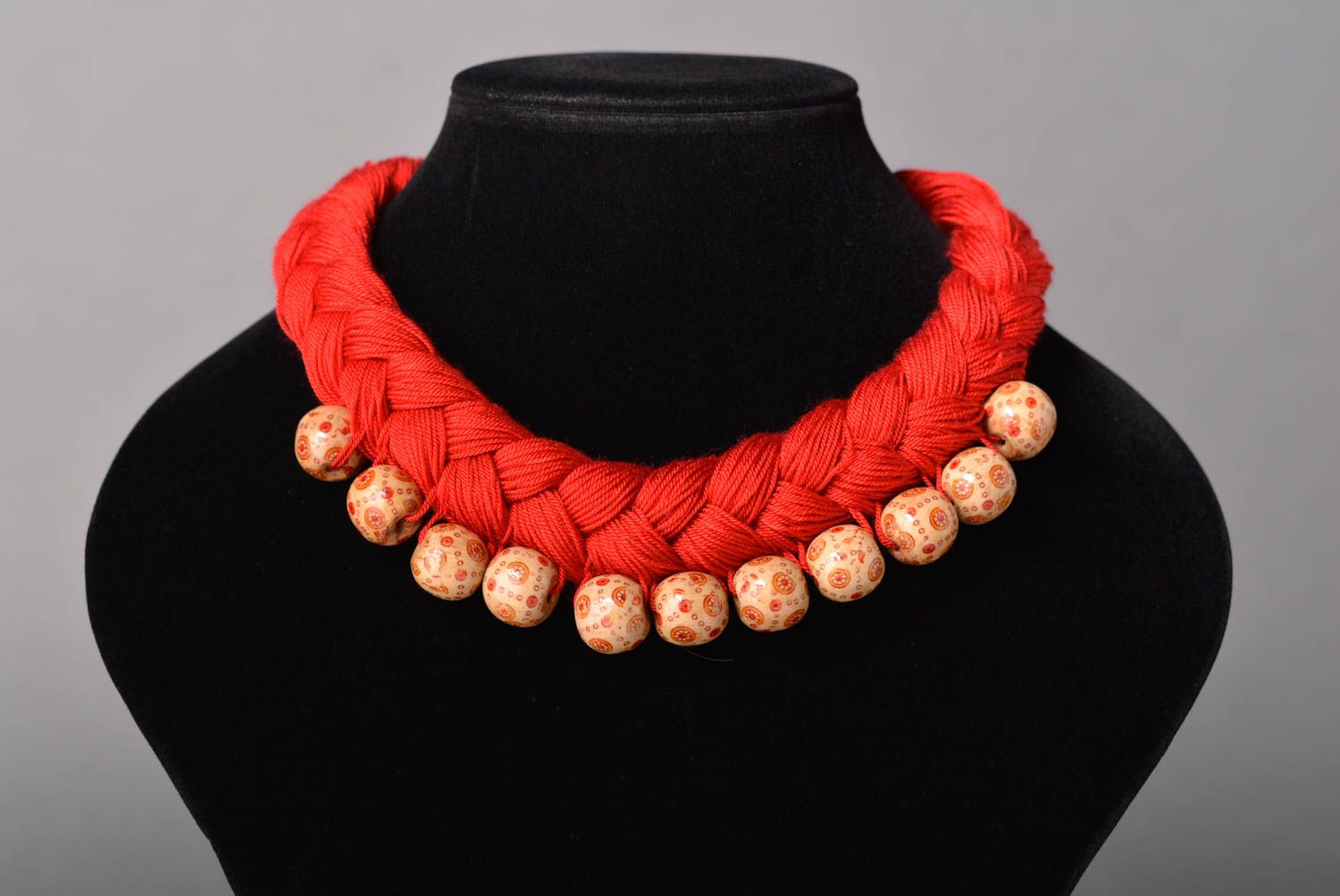 Handcrafted jewelry fashion necklace plait necklace designer accessories photo 3