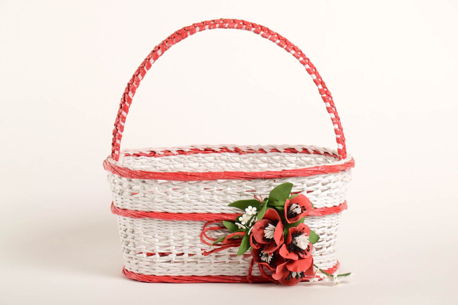 Beautiful woven basket unusual designer box stylish lovely kitchen utensils photo 2