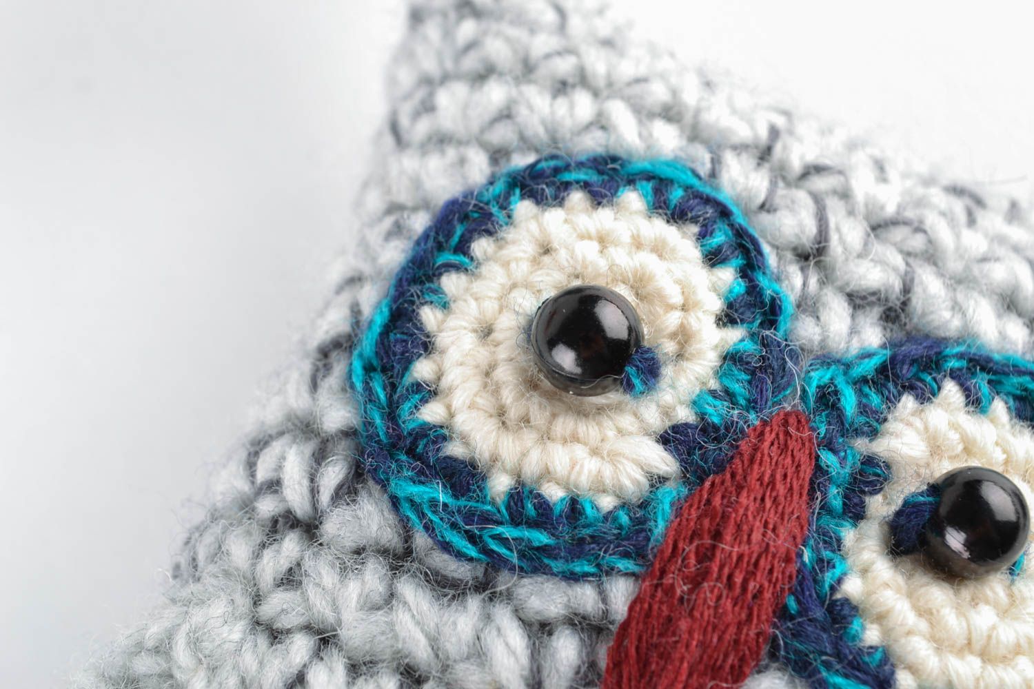Soft crochet toy Surprised Owl photo 2