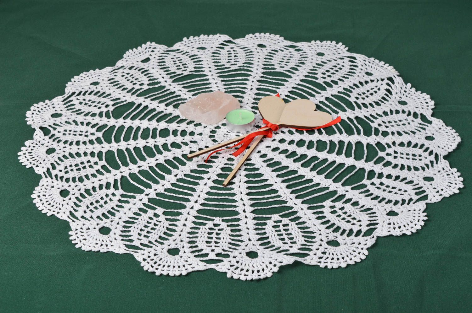 Handmade openwork napkin round crocheted napkin home decor ideas lace napkin  photo 1
