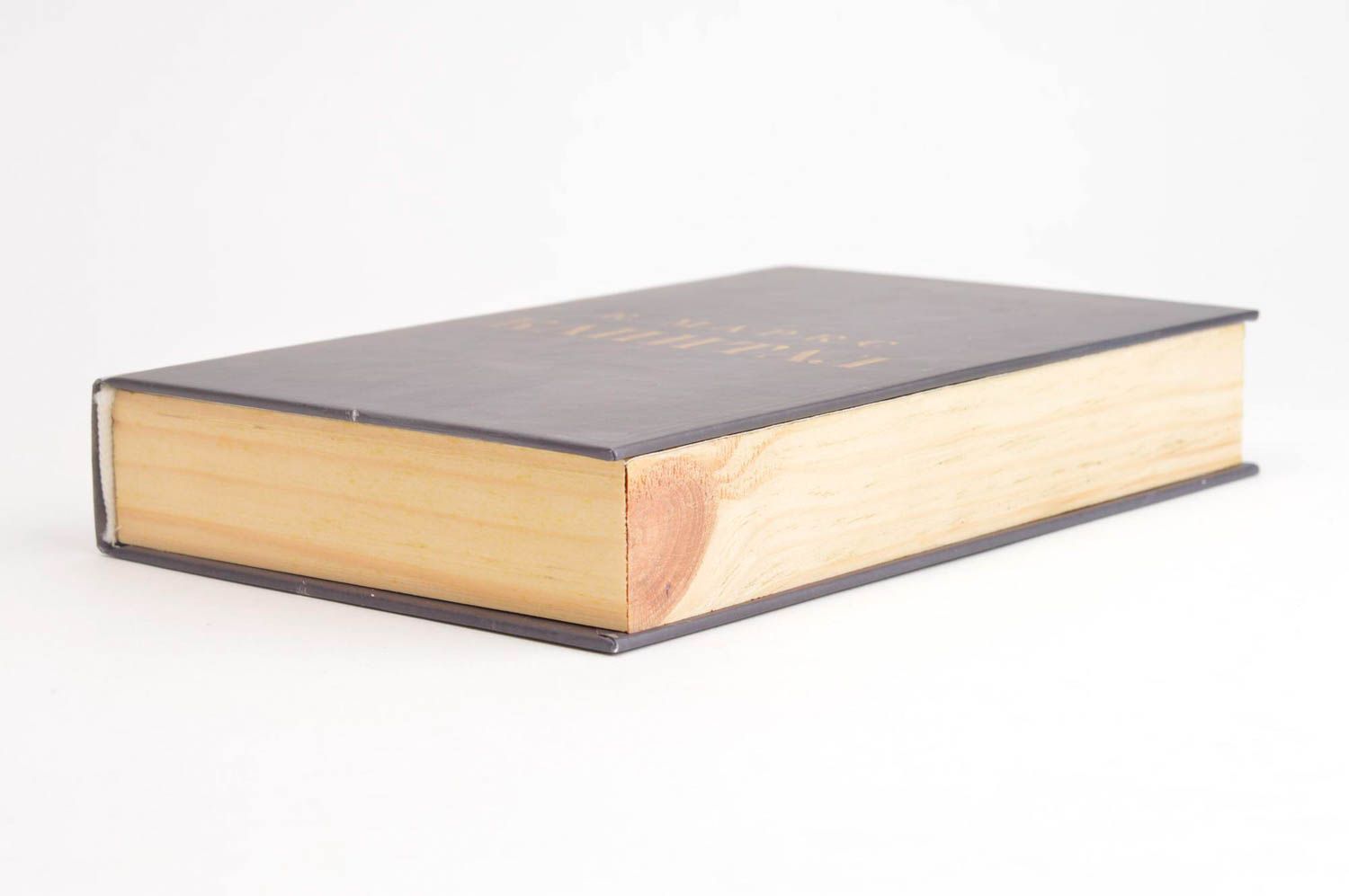 Handmade box unique gift decorative items carved book box wooden item secret box photo 3