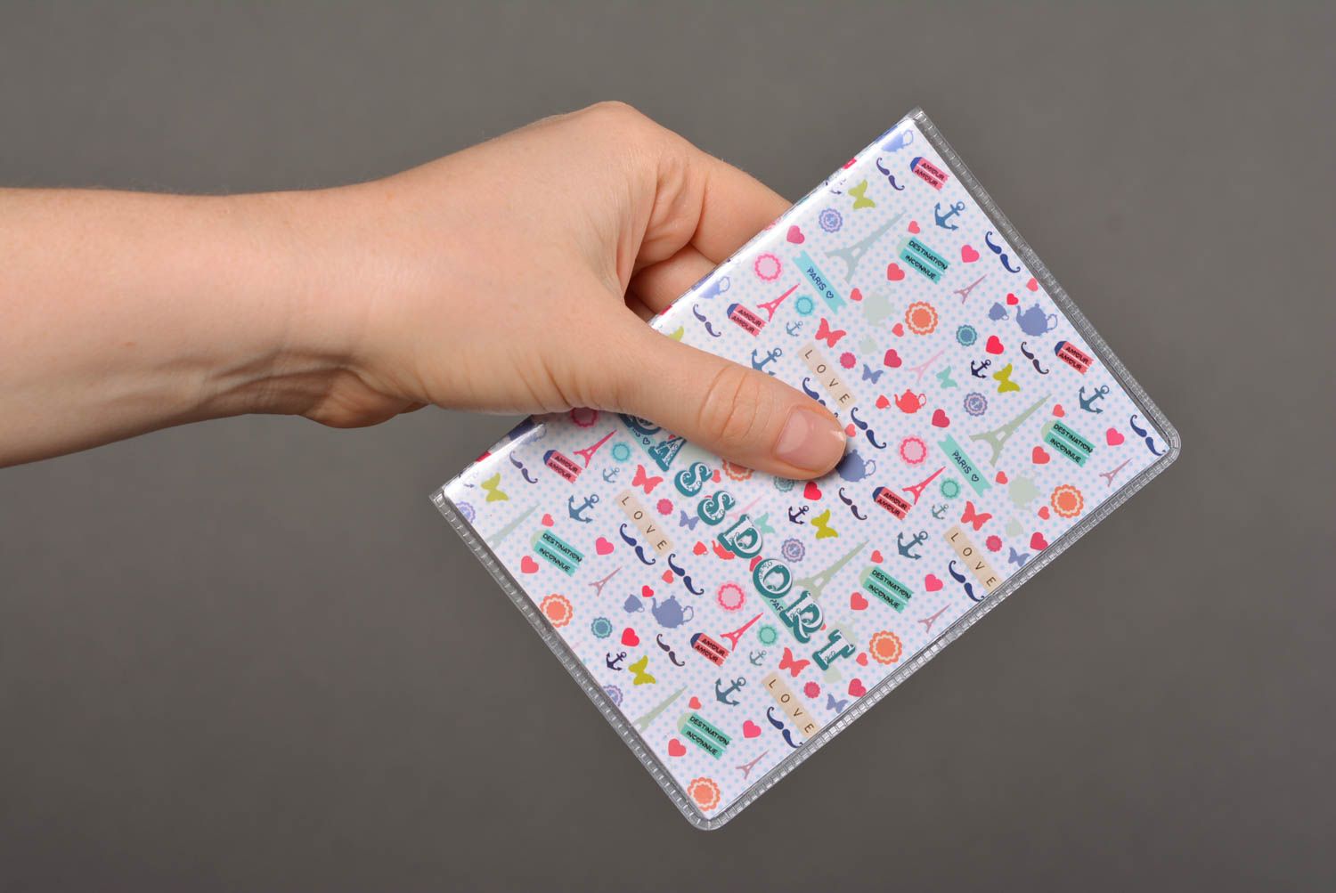 Umschläge quadratisch Pass Schutzhülle Handmade Ausweis Schutzhülle für Mädchen foto 4