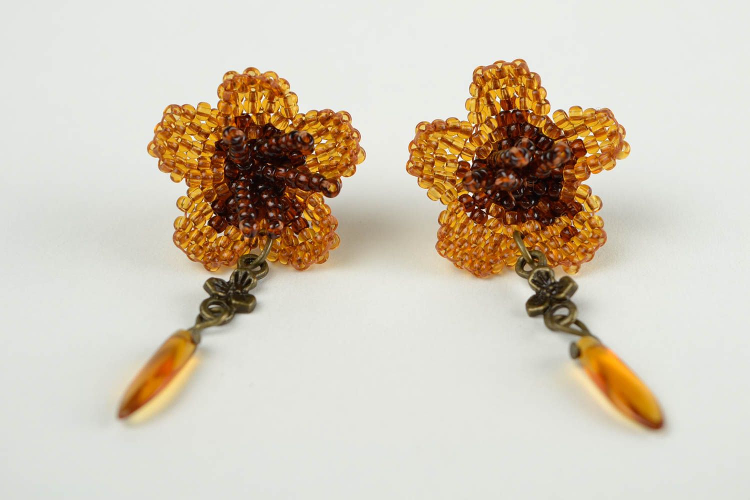 Handmade Ohrringe Blumen Geschenk für Frauen bunte Ohrringe schön modisch foto 4