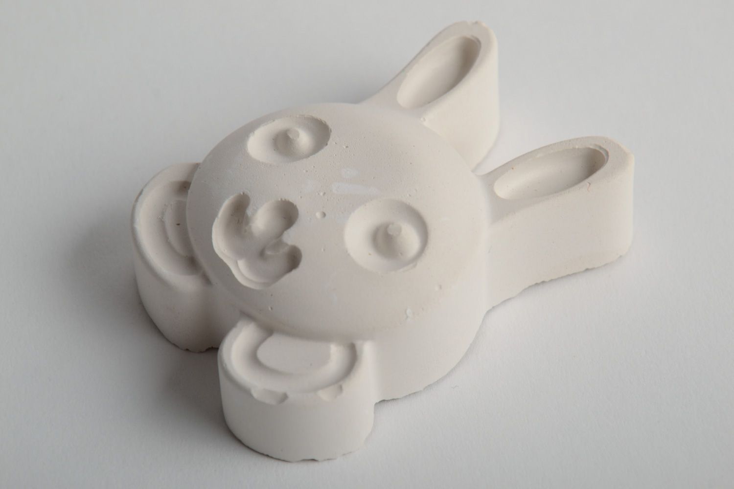 Figurine en plâtre à décorer en forme de lièvre pour loisirs créatifs faite main photo 2