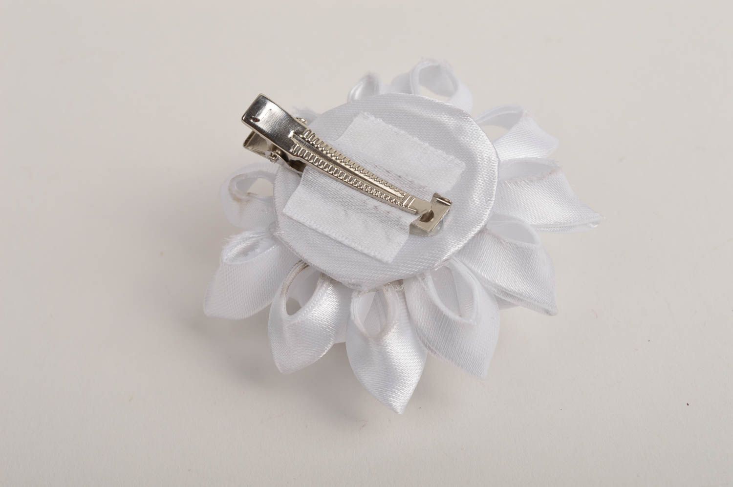 Stylish handmade hair clip textile barrette designer hair accessories gift ideas photo 4