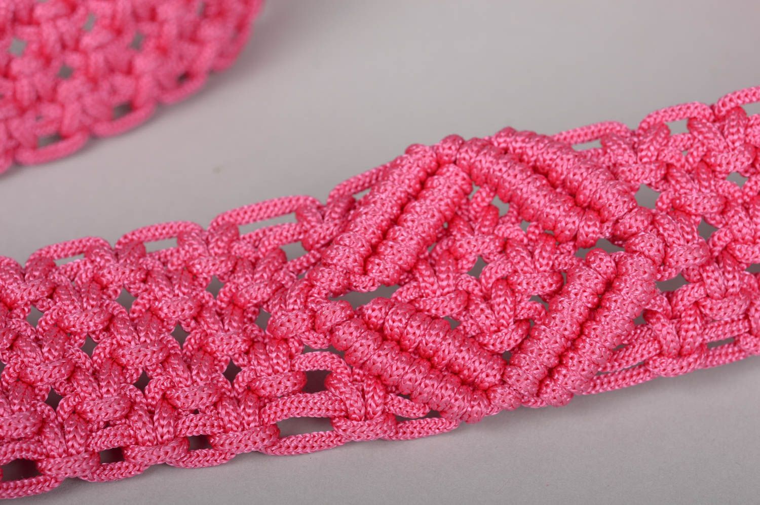Handmade belt designer belt for women unusual accessory macrame belt gift ideas photo 4