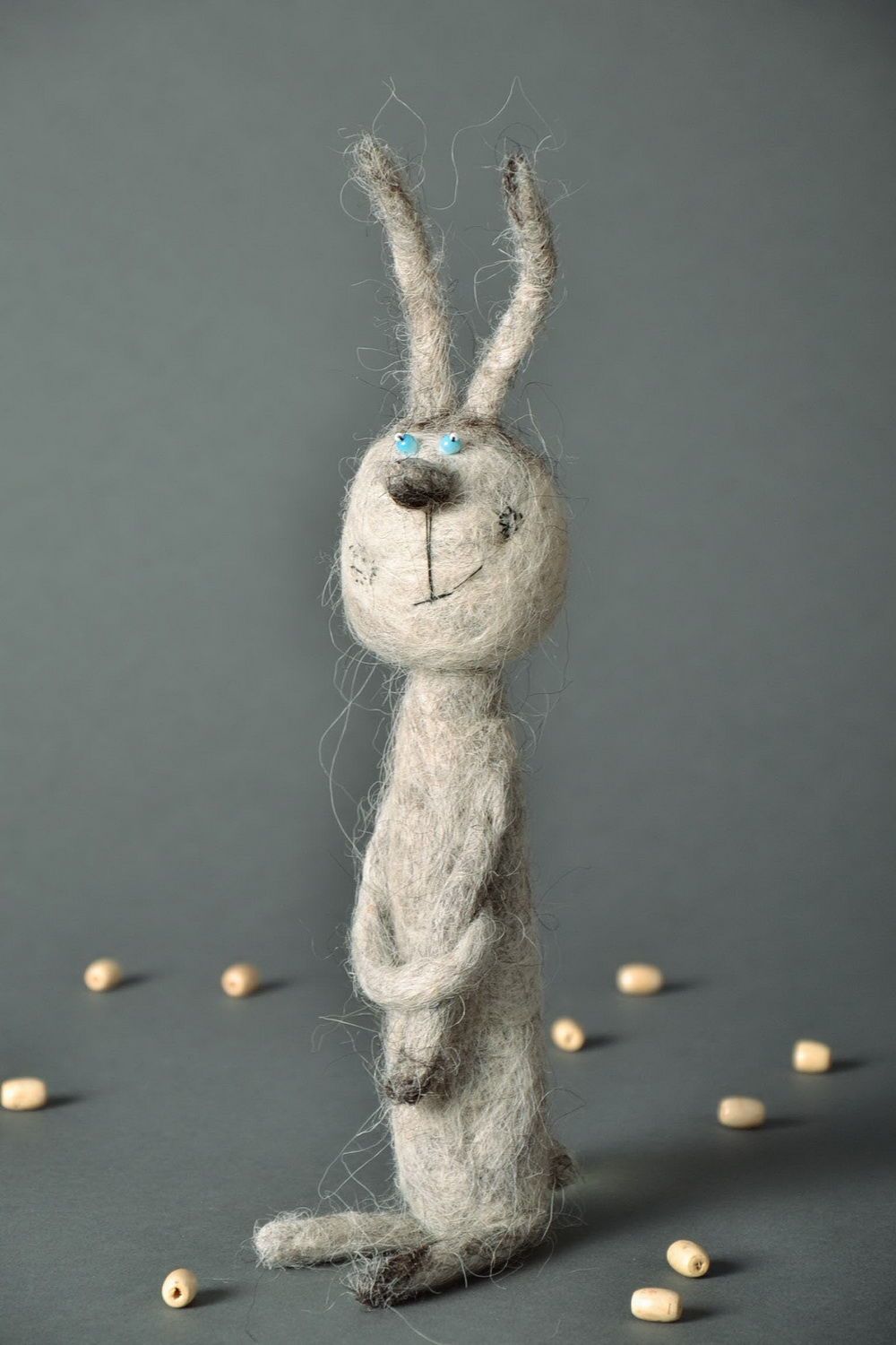 Woolen handmade toy Rabbit photo 2