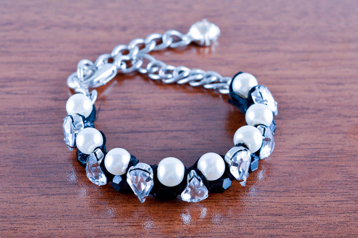 Handmade bracelet designer bracelet beaded jewelry unusual accessory gift ideas photo 1