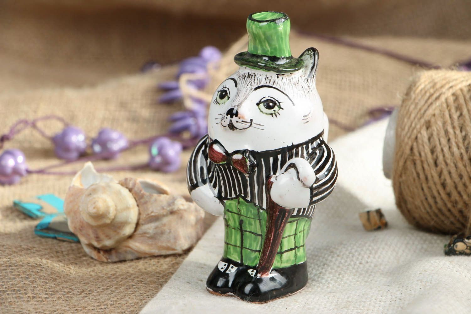 Ceramic figurine The Cat in the Hat photo 5
