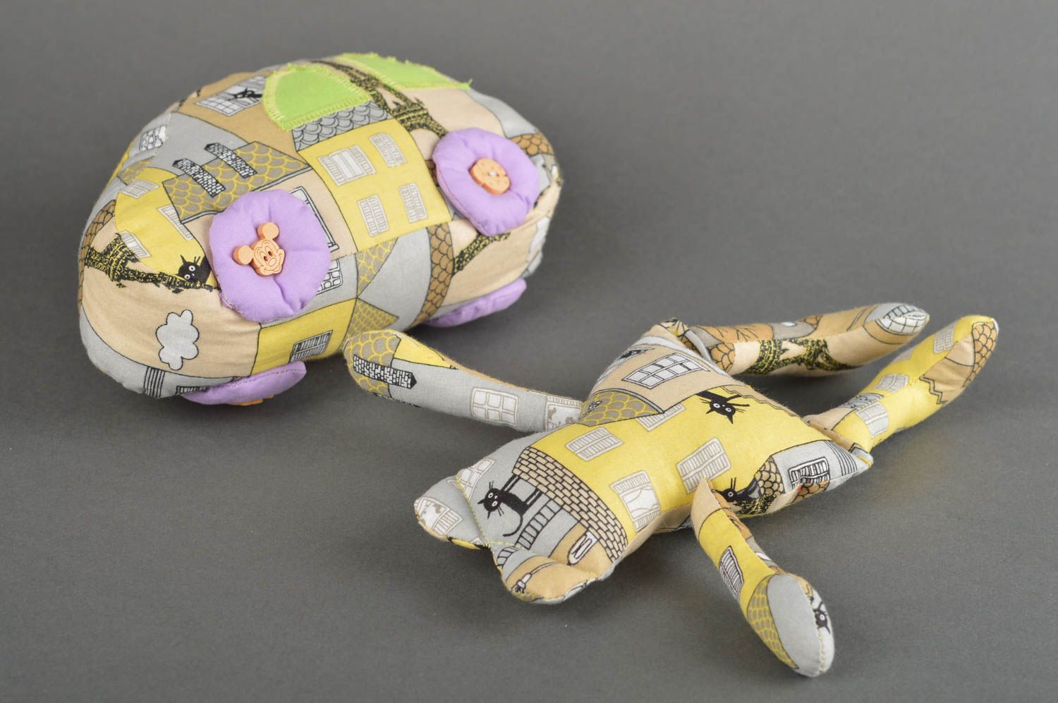 Авторские игрушки ручной работы игрушка мишка из ткани игрушка машинка фото 3