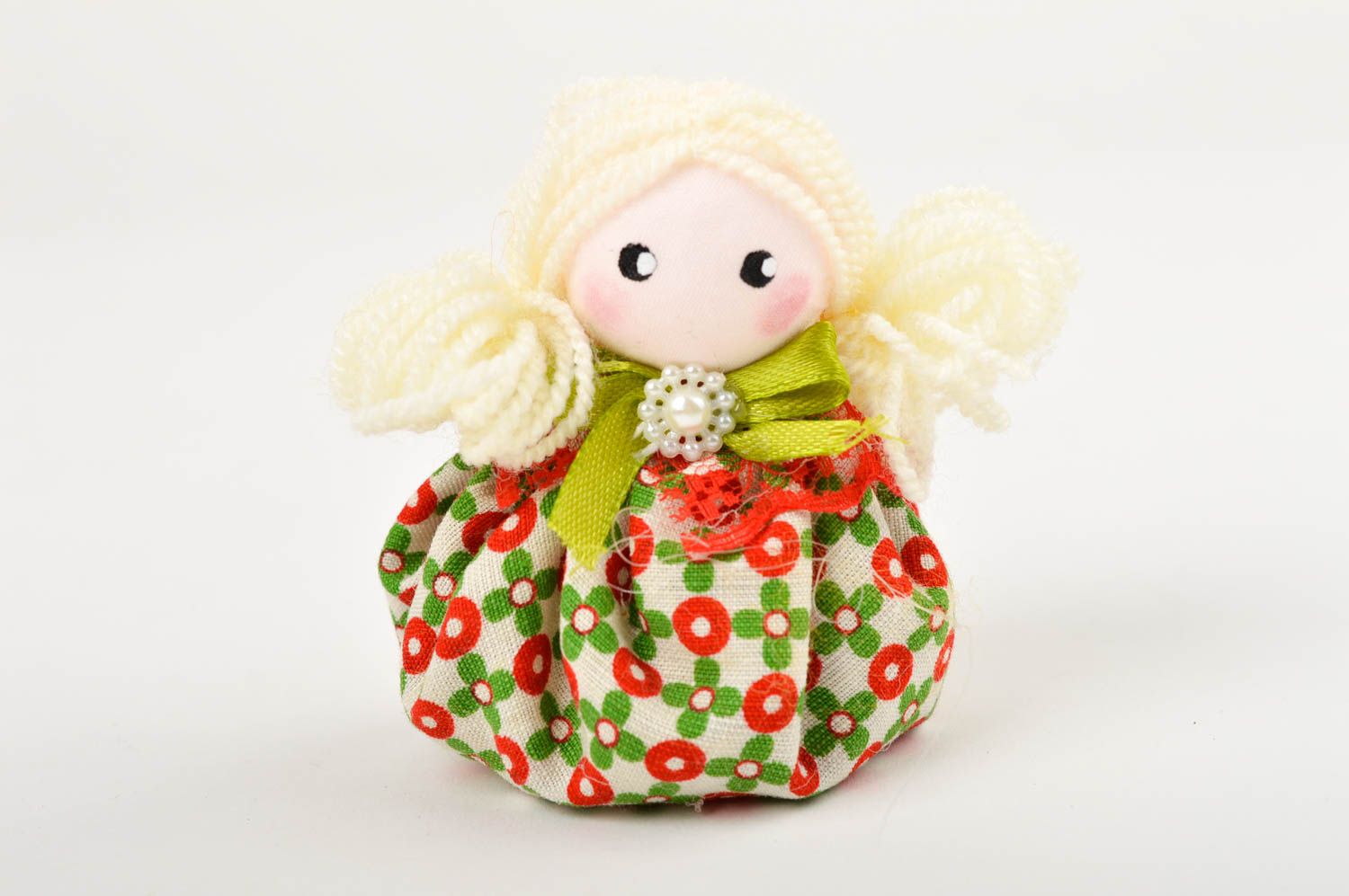 Handmade kleine Designer Puppe Stoff Spielzeug schöne Puppe Lavendel Aroma foto 4