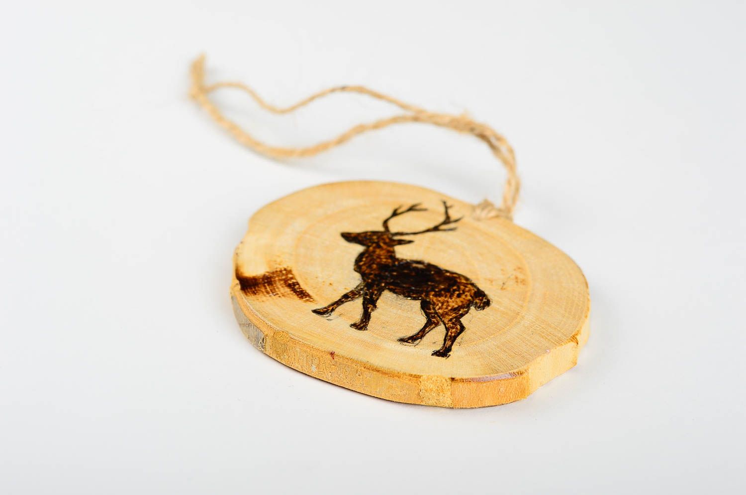 Игрушка на елку handmade декор для дома игрушка из дерева декоративная фото 4