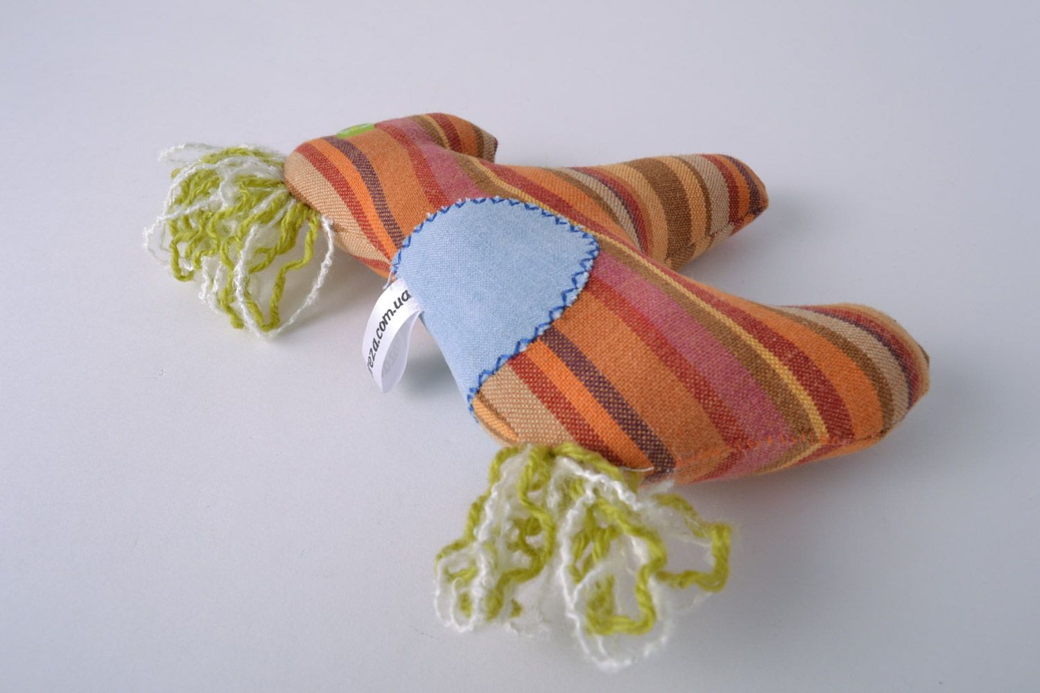 Мягкая игрушка из ткани ручной работы разноцветная для детей и интерьера Конь фото 4